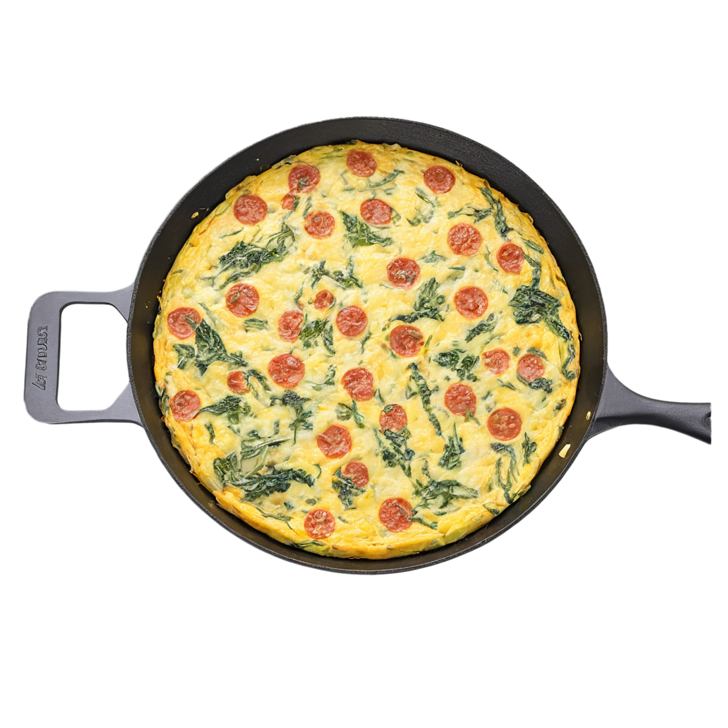 Frittata breakfast foods isolated on transparent background #3433