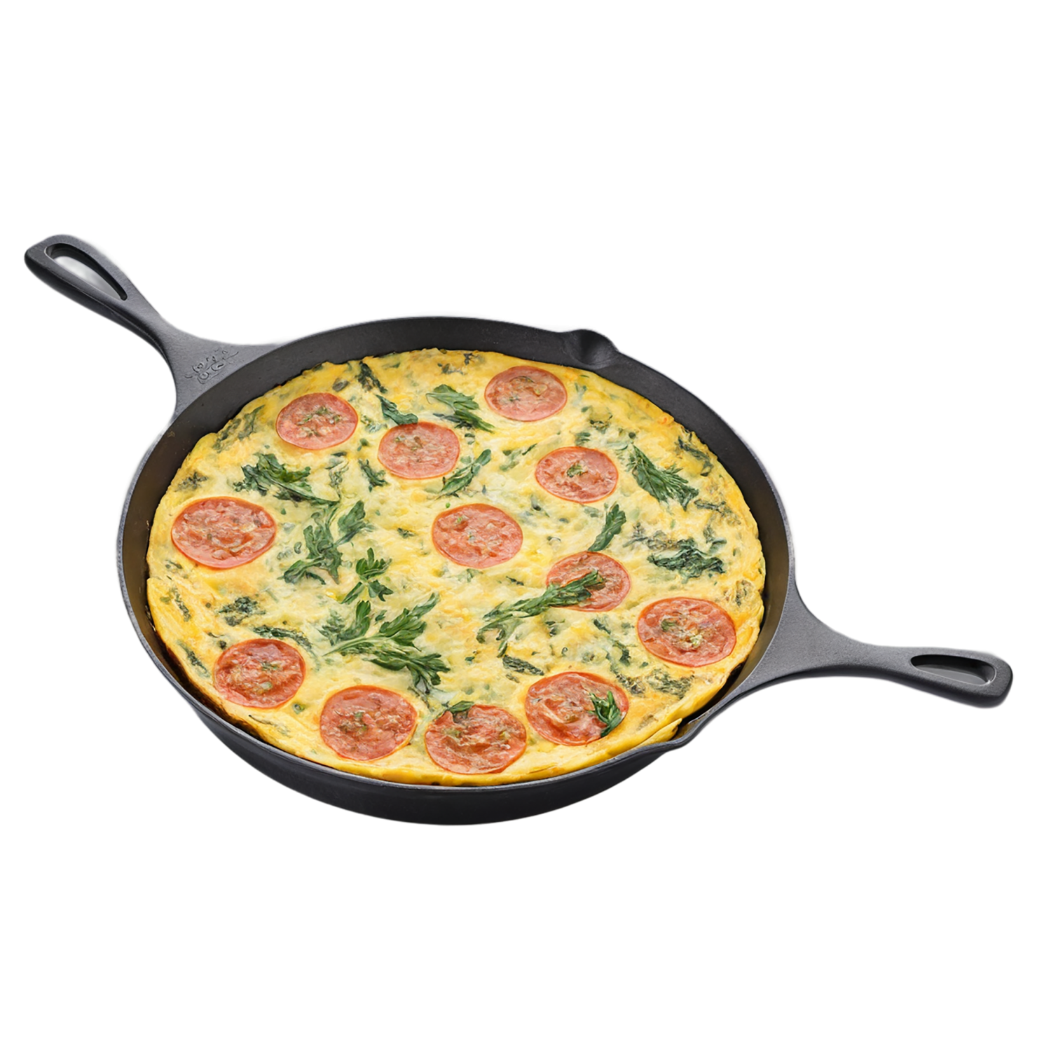 Frittata breakfast foods isolated on transparent background #3435