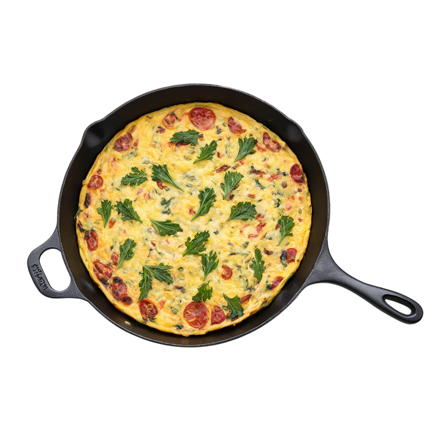 Frittata breakfast foods isolated on transparent background #3437