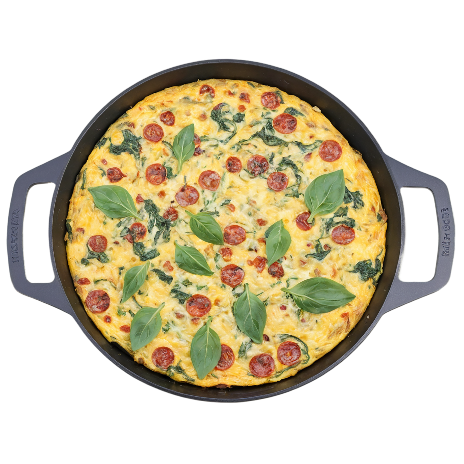 Frittata breakfast foods isolated on transparent background #3440