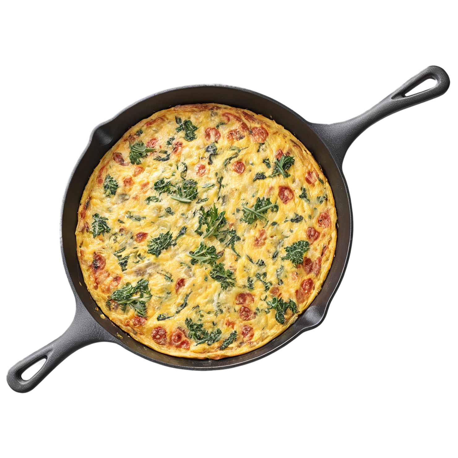 Frittata breakfast foods isolated on transparent background #3441