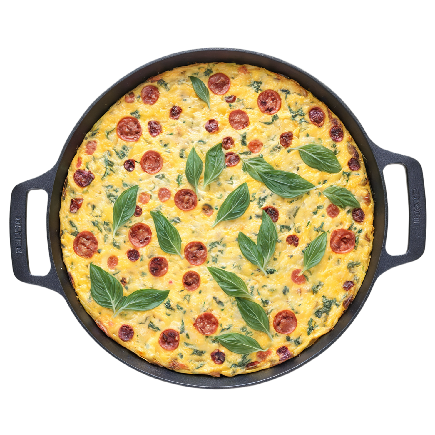 Frittata breakfast foods isolated on transparent background #3442