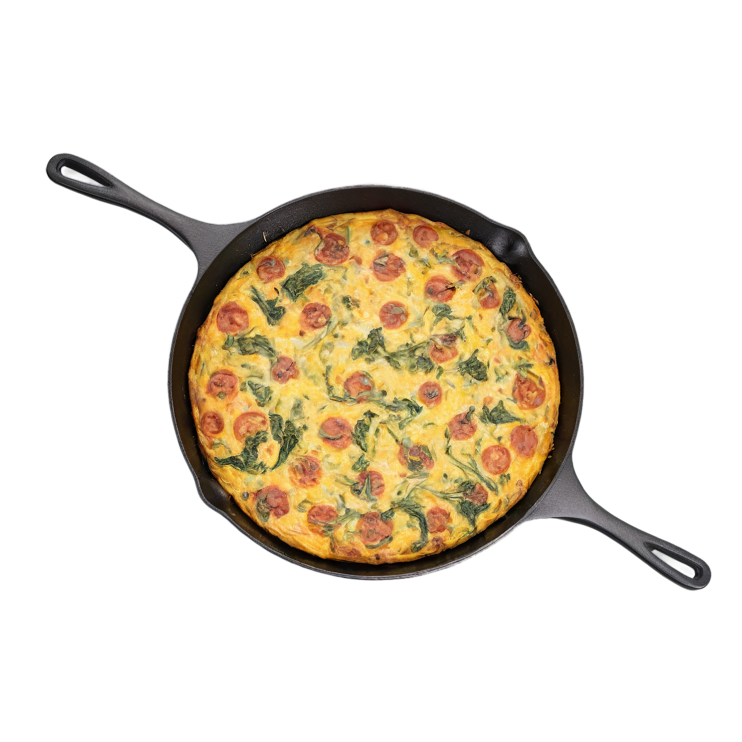 Frittata breakfast foods isolated on transparent background #3449