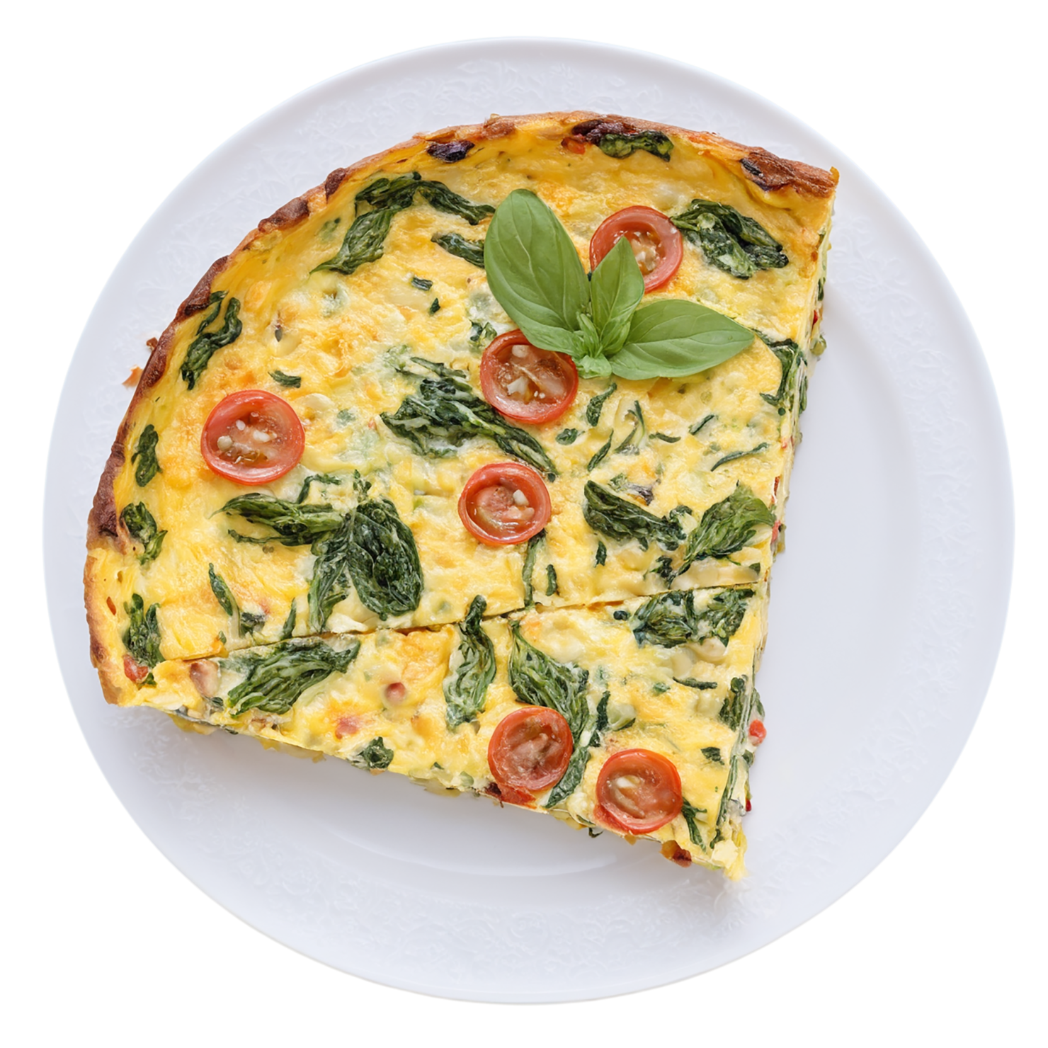 Frittata breakfast foods isolated on transparent background #3454