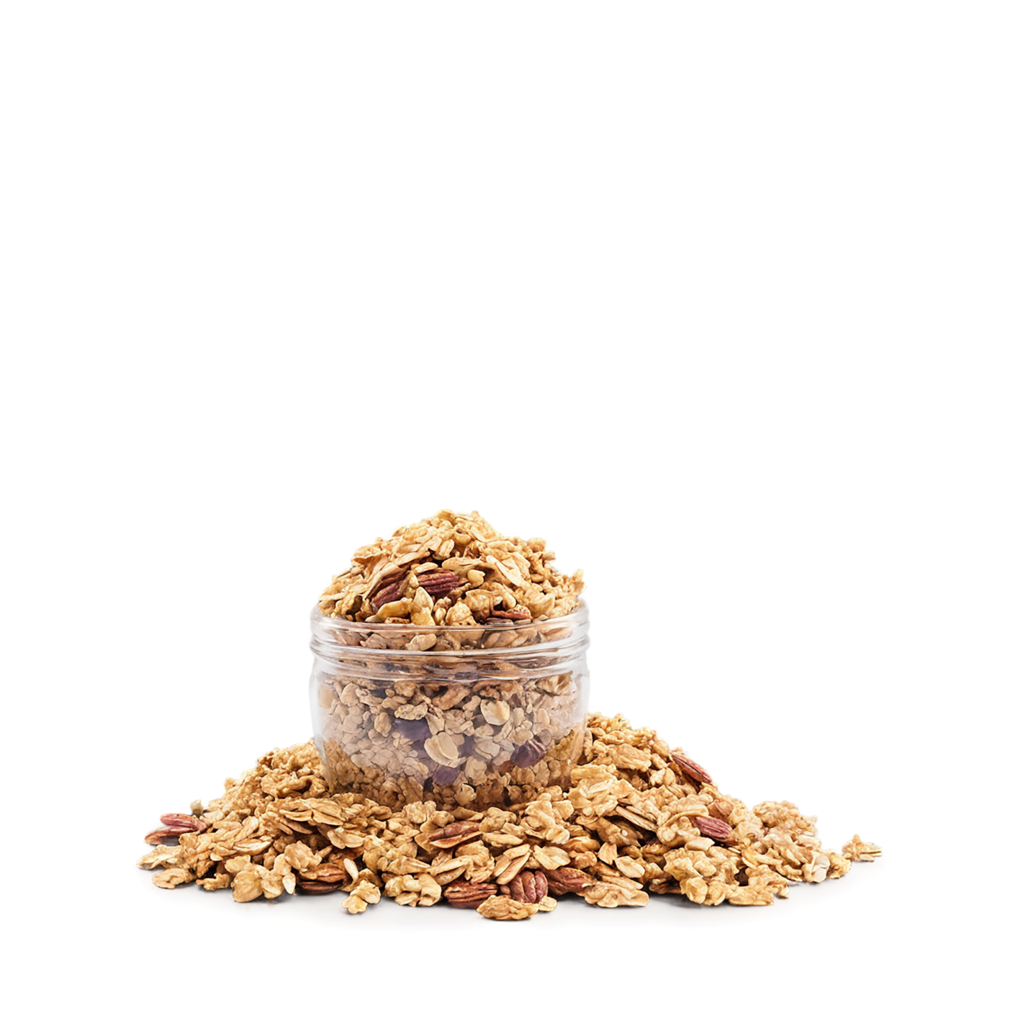 Granola breakfast foods isolated on transparent background #3456