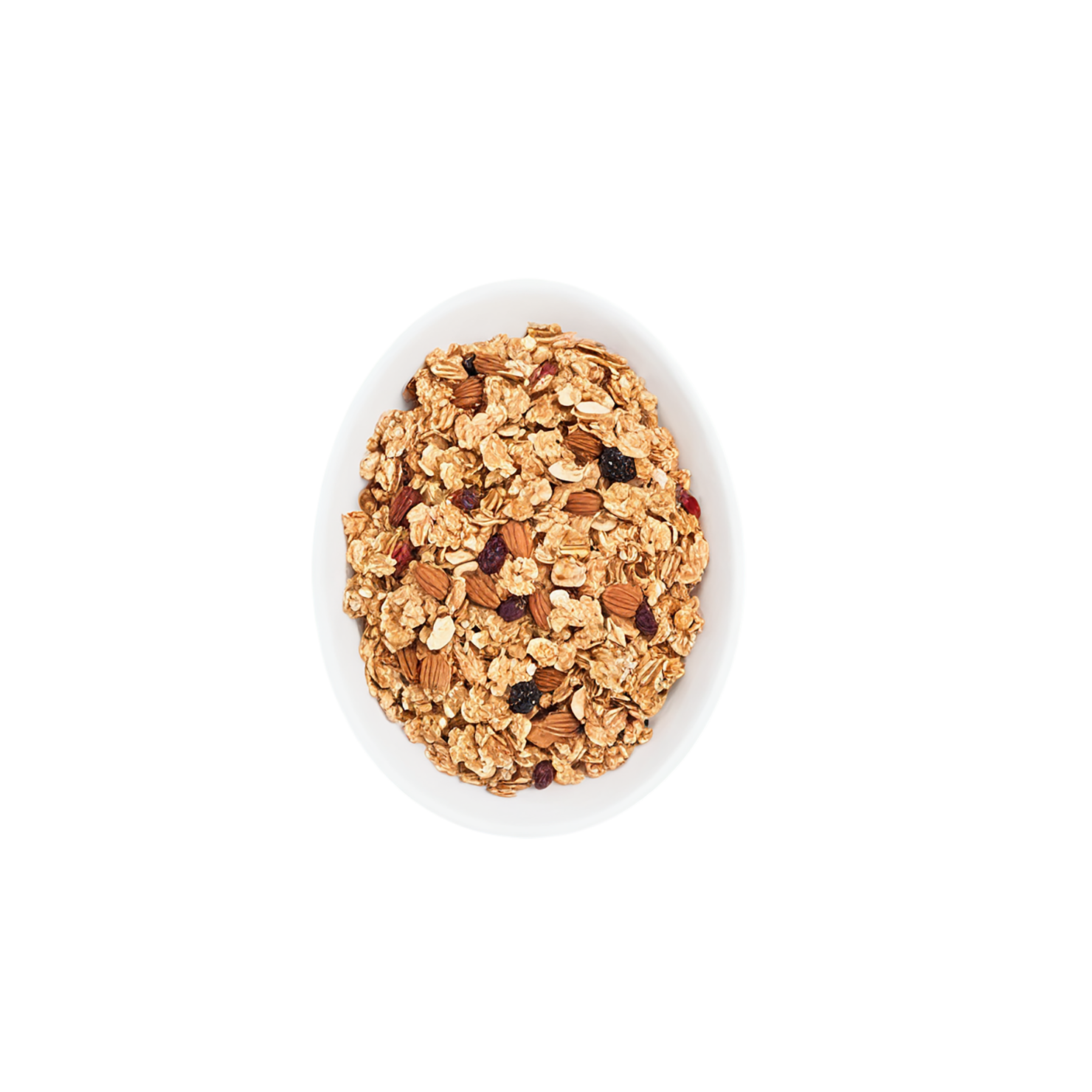 Granola breakfast foods isolated on transparent background #3459
