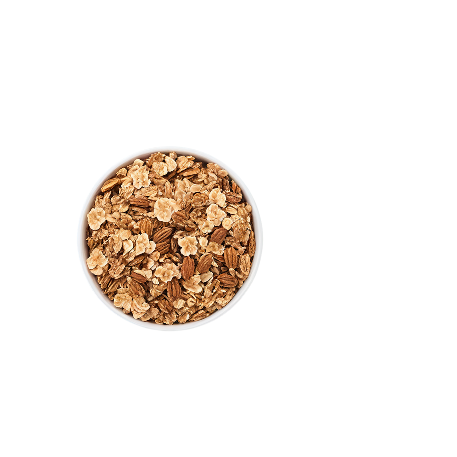 Granola breakfast foods isolated on transparent background #3460