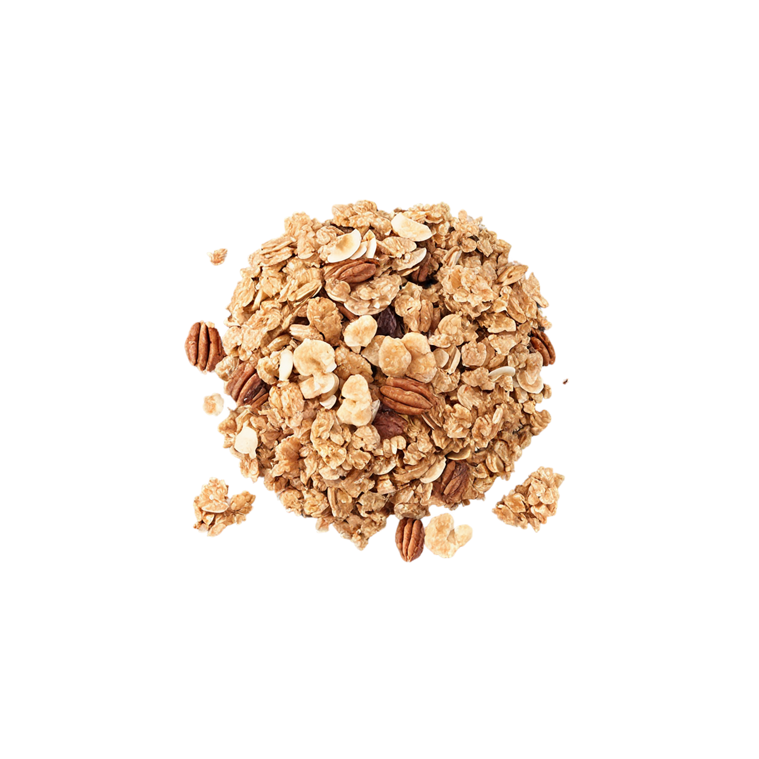 Granola breakfast foods isolated on transparent background #3461