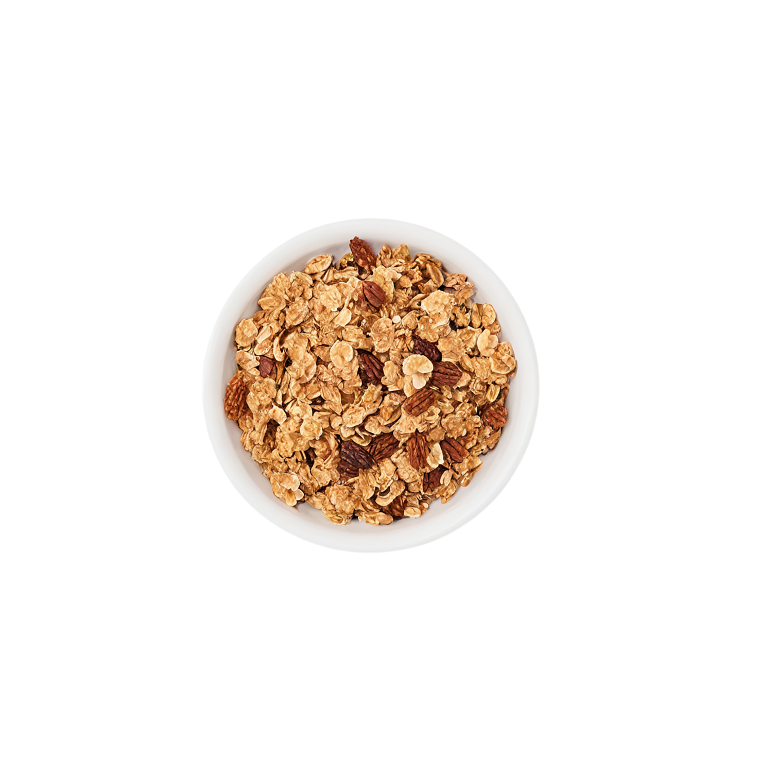 Granola breakfast foods isolated on transparent background #3464