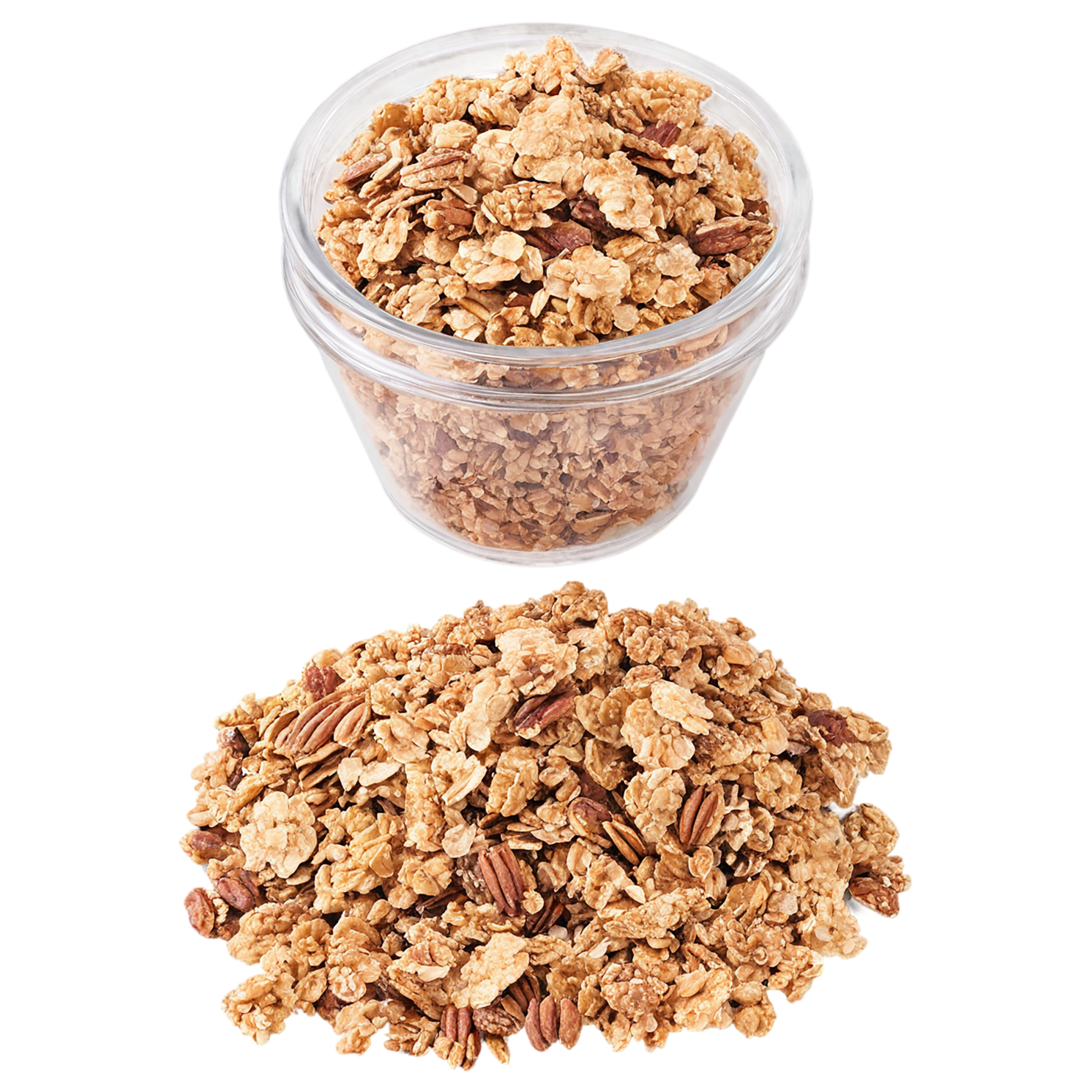 Granola breakfast foods isolated on transparent background #3465