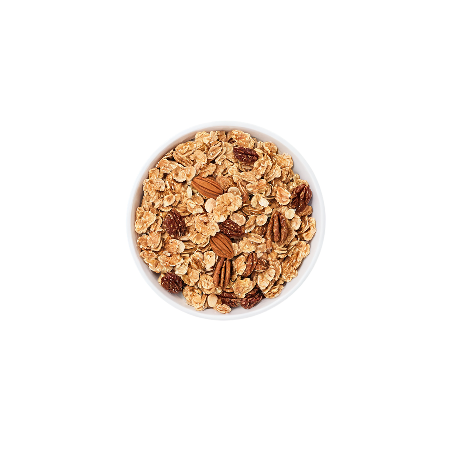 Granola breakfast foods isolated on transparent background #3467