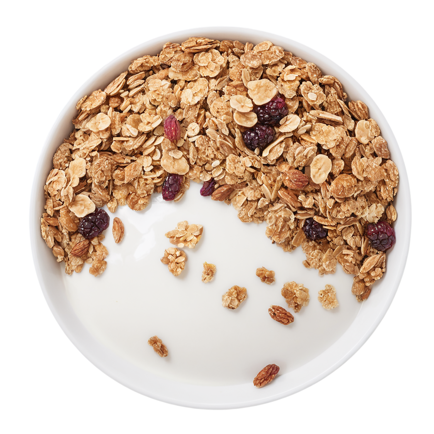 Granola breakfast foods isolated on transparent background #3470