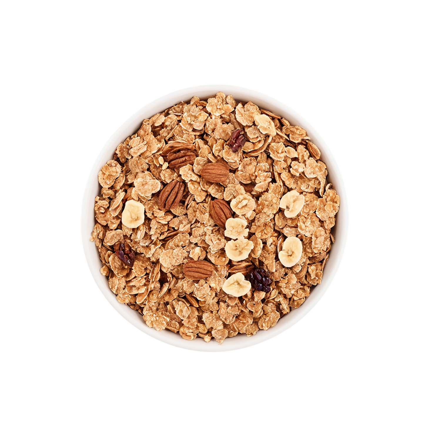 Granola breakfast foods isolated on transparent background #3472