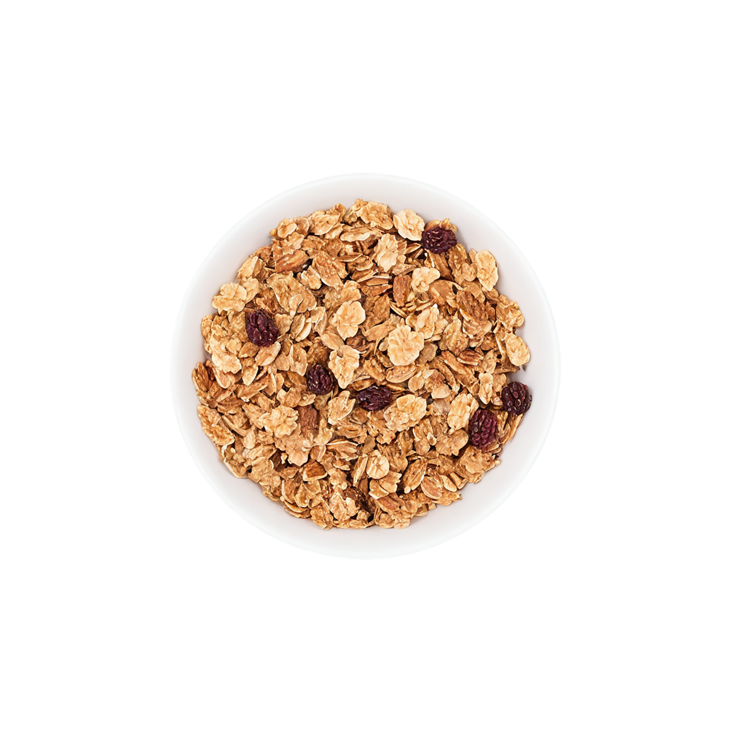 Granola breakfast foods isolated on transparent background #3473