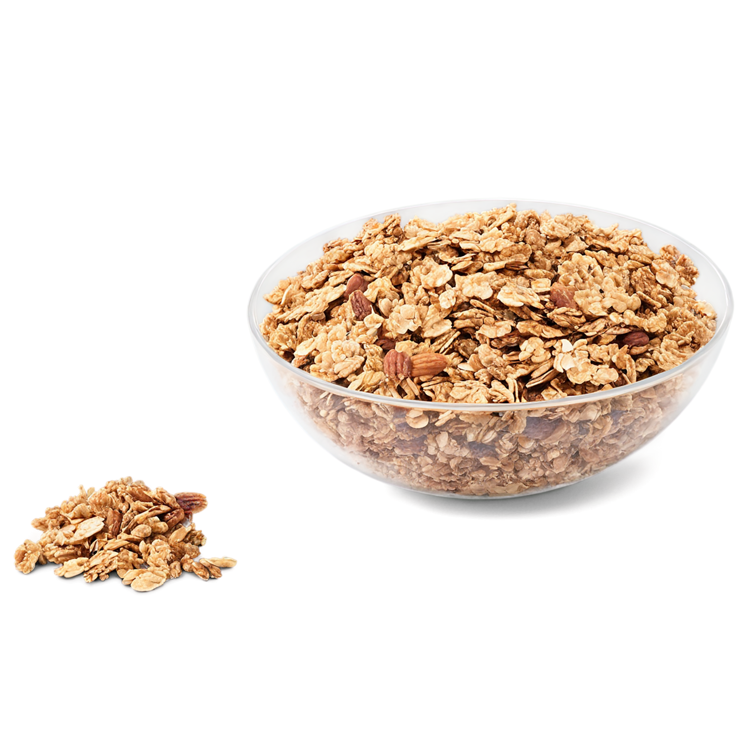 Granola breakfast foods isolated on transparent background #3474