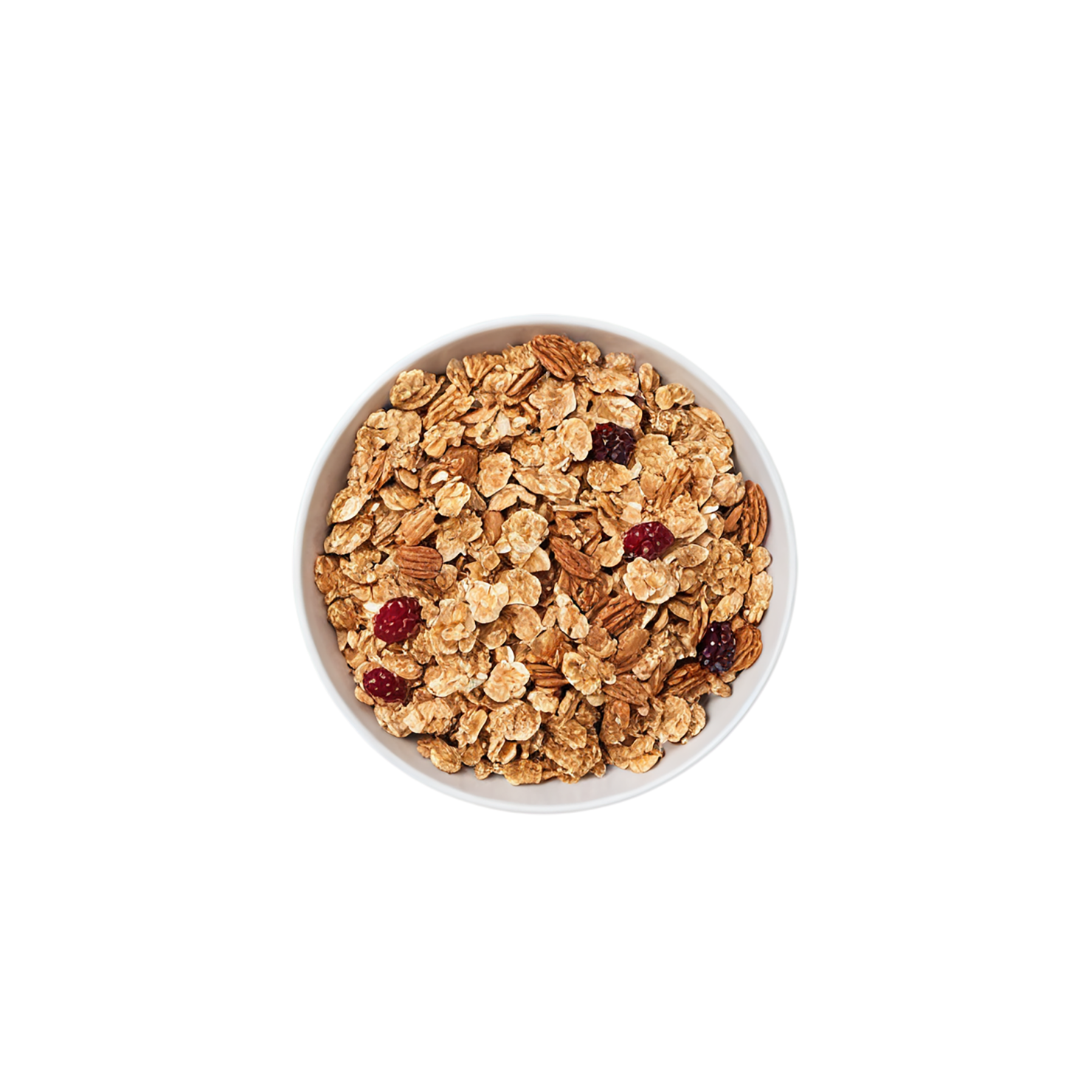Granola breakfast foods isolated on transparent background #3475