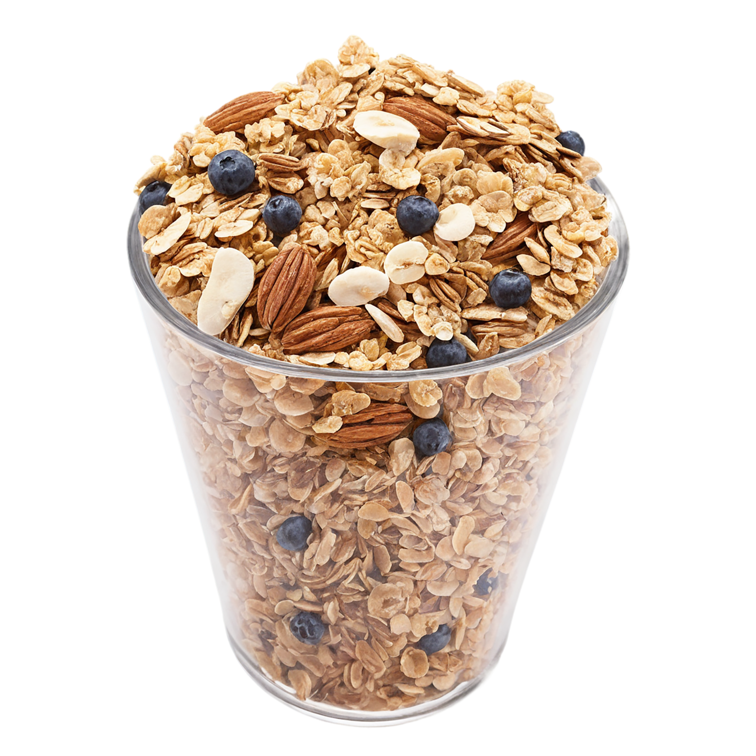 Muesli with fruits breakfast foods isolated on transparent background #3482