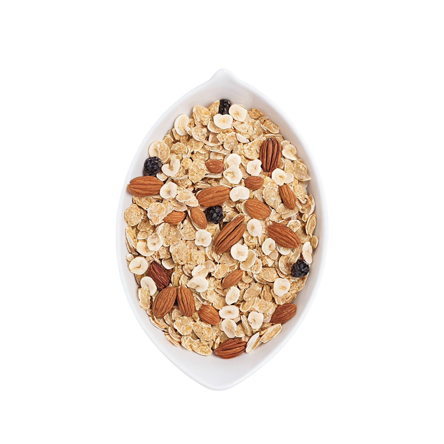 Muesli with fruits breakfast foods isolated on transparent background #3492