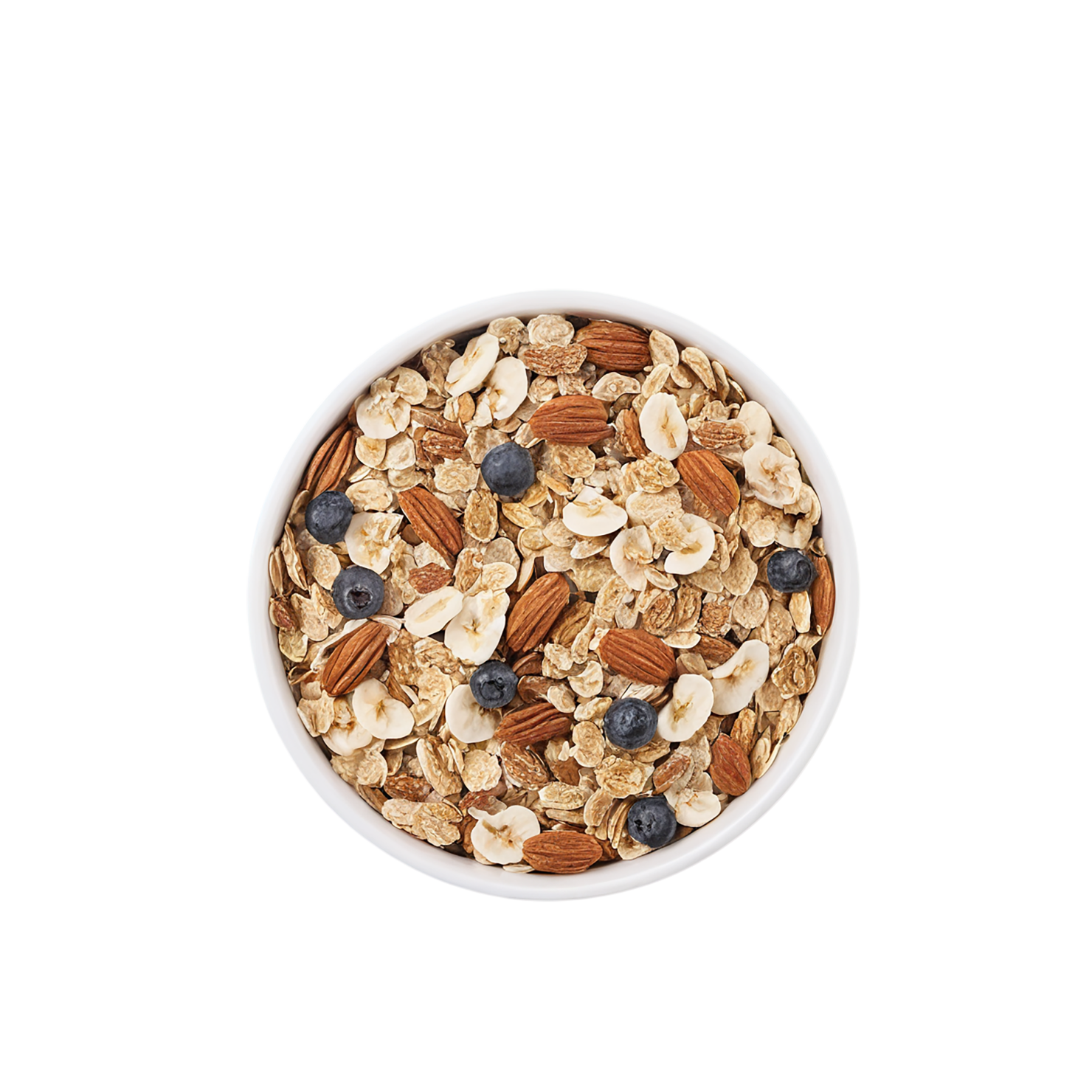 Muesli with fruits breakfast foods isolated on transparent background #3505
