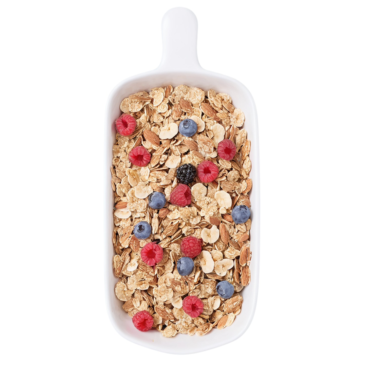 Muesli with fruits breakfast foods isolated on transparent background #3508