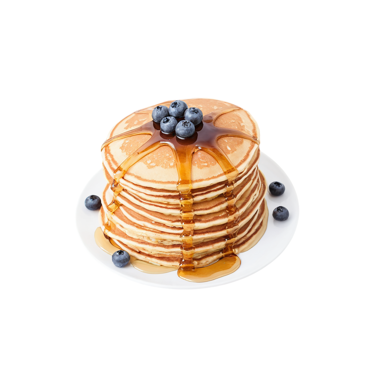 Pancakes breakfast foods isolated on transparent background #3541