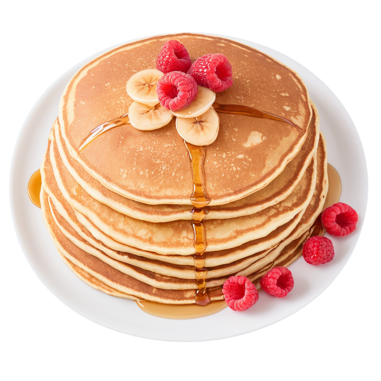 Pancakes breakfast foods isolated on transparent background #3544