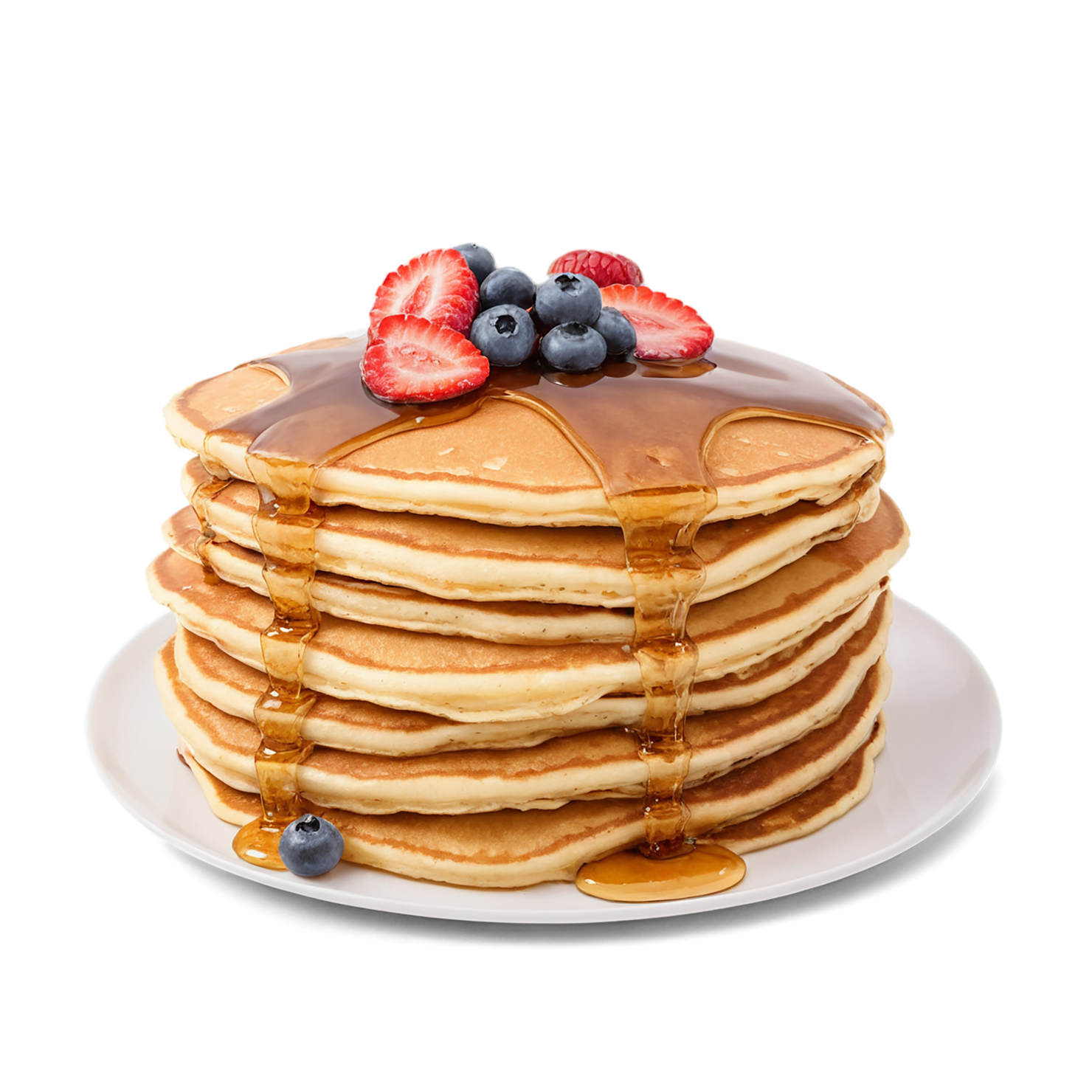 Pancakes breakfast foods isolated on transparent background #3546