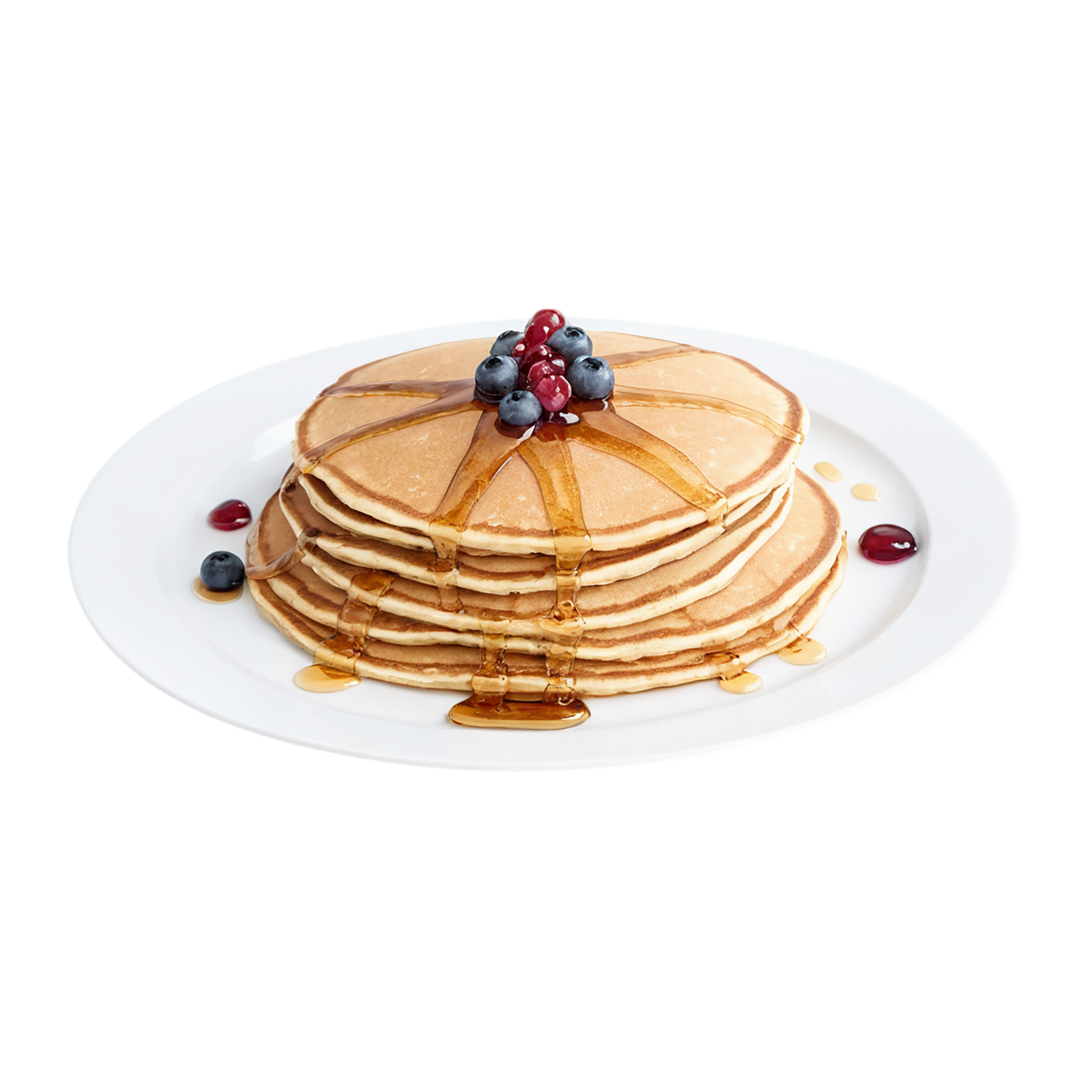Pancakes breakfast foods isolated on transparent background #3548