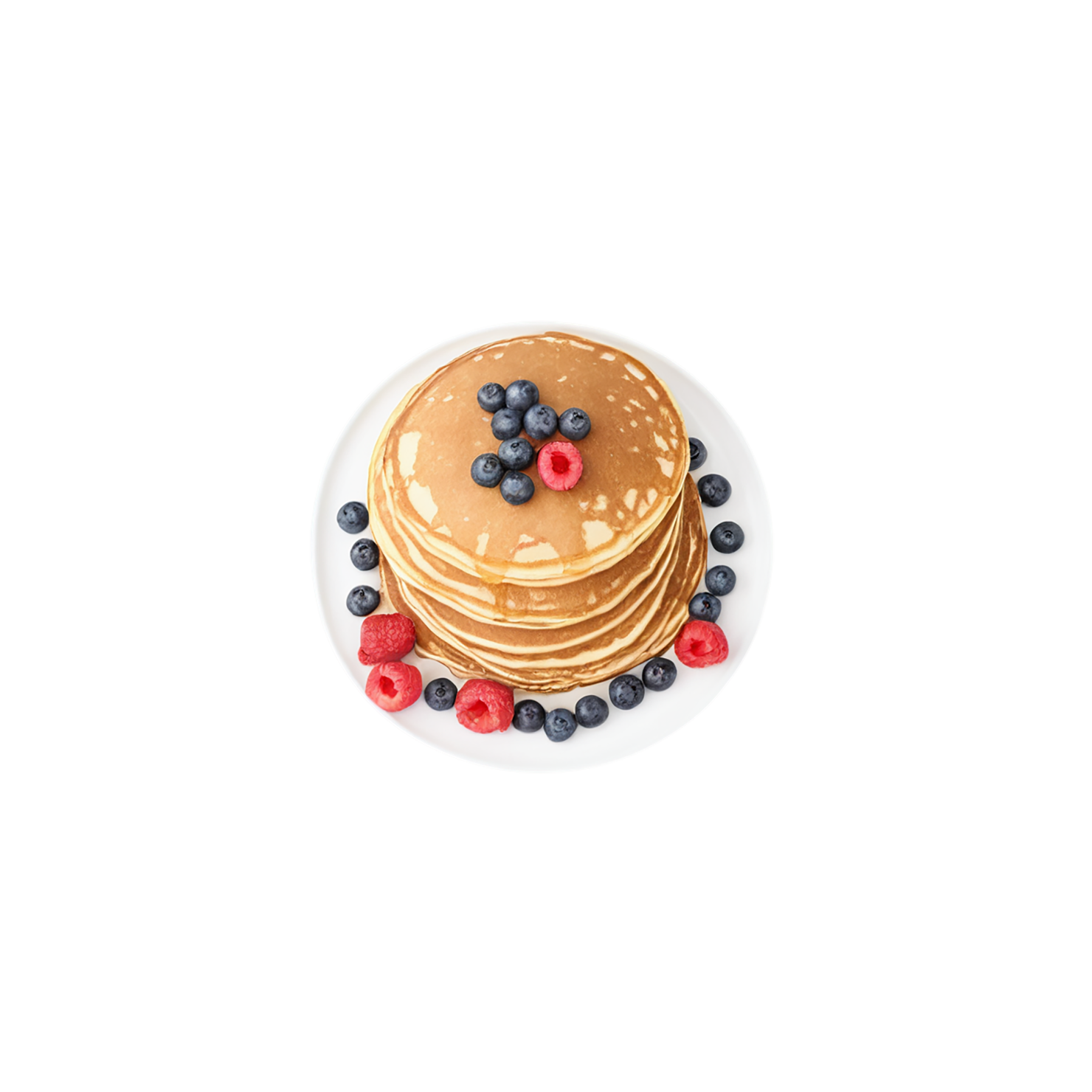 Pancakes breakfast foods isolated on transparent background #3549