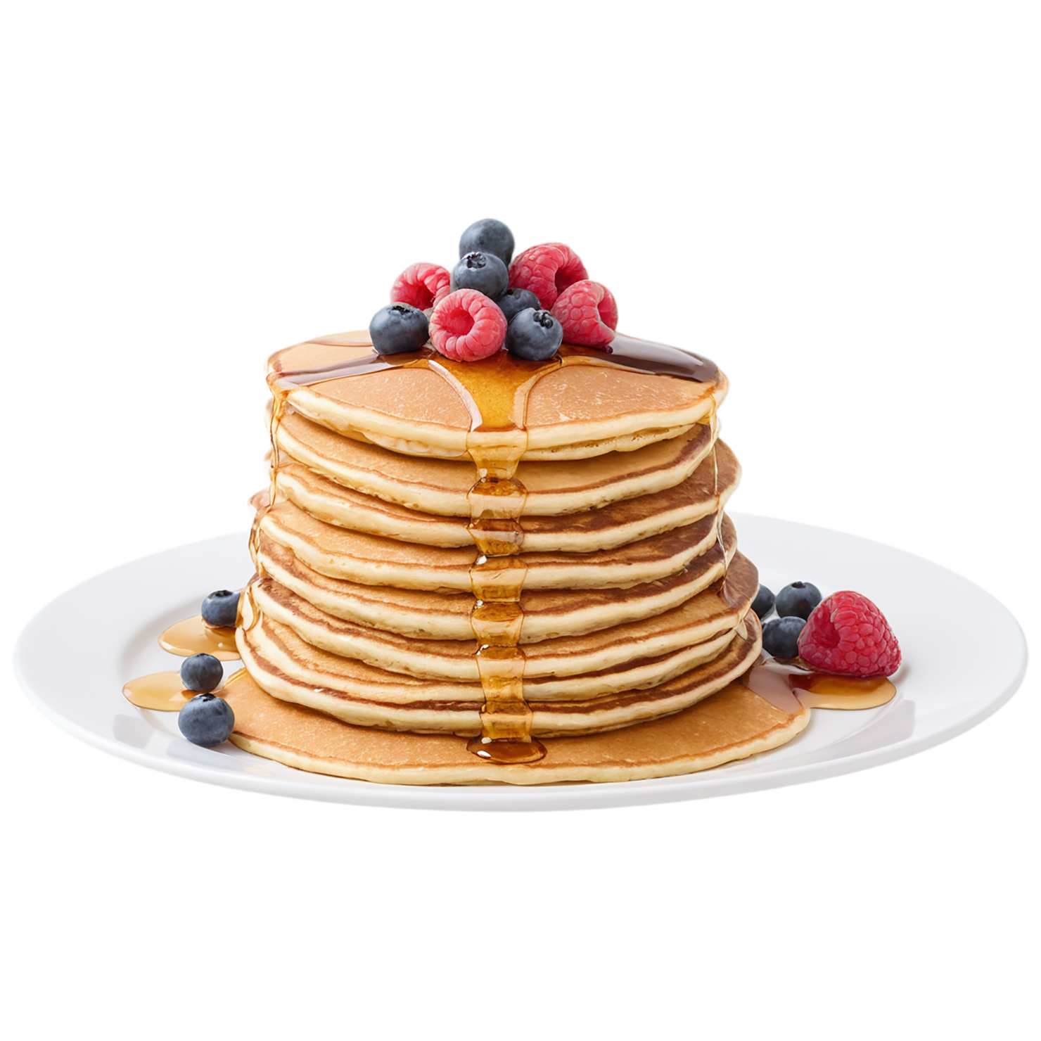 Pancakes breakfast foods isolated on transparent background #3553