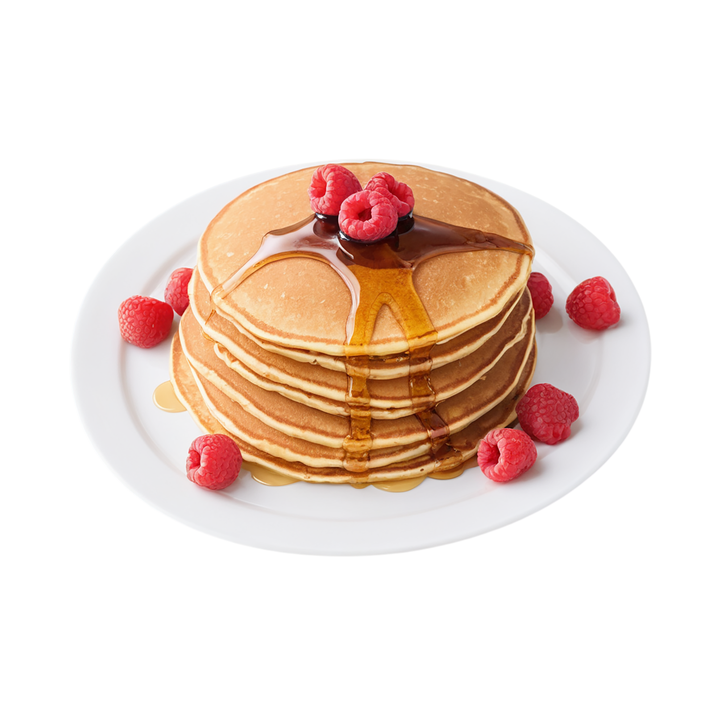 Pancakes breakfast foods isolated on transparent background #3554