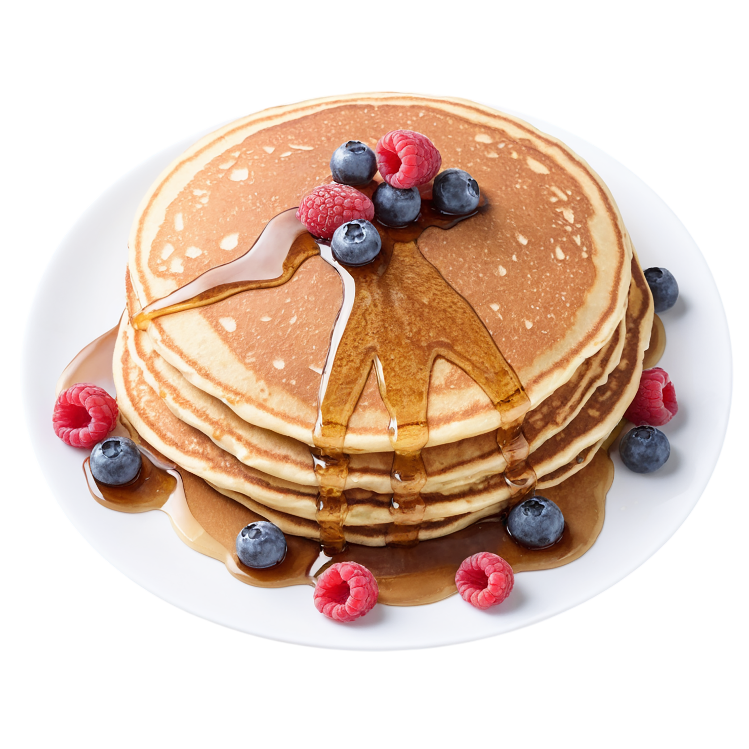 Pancakes breakfast foods isolated on transparent background #3555