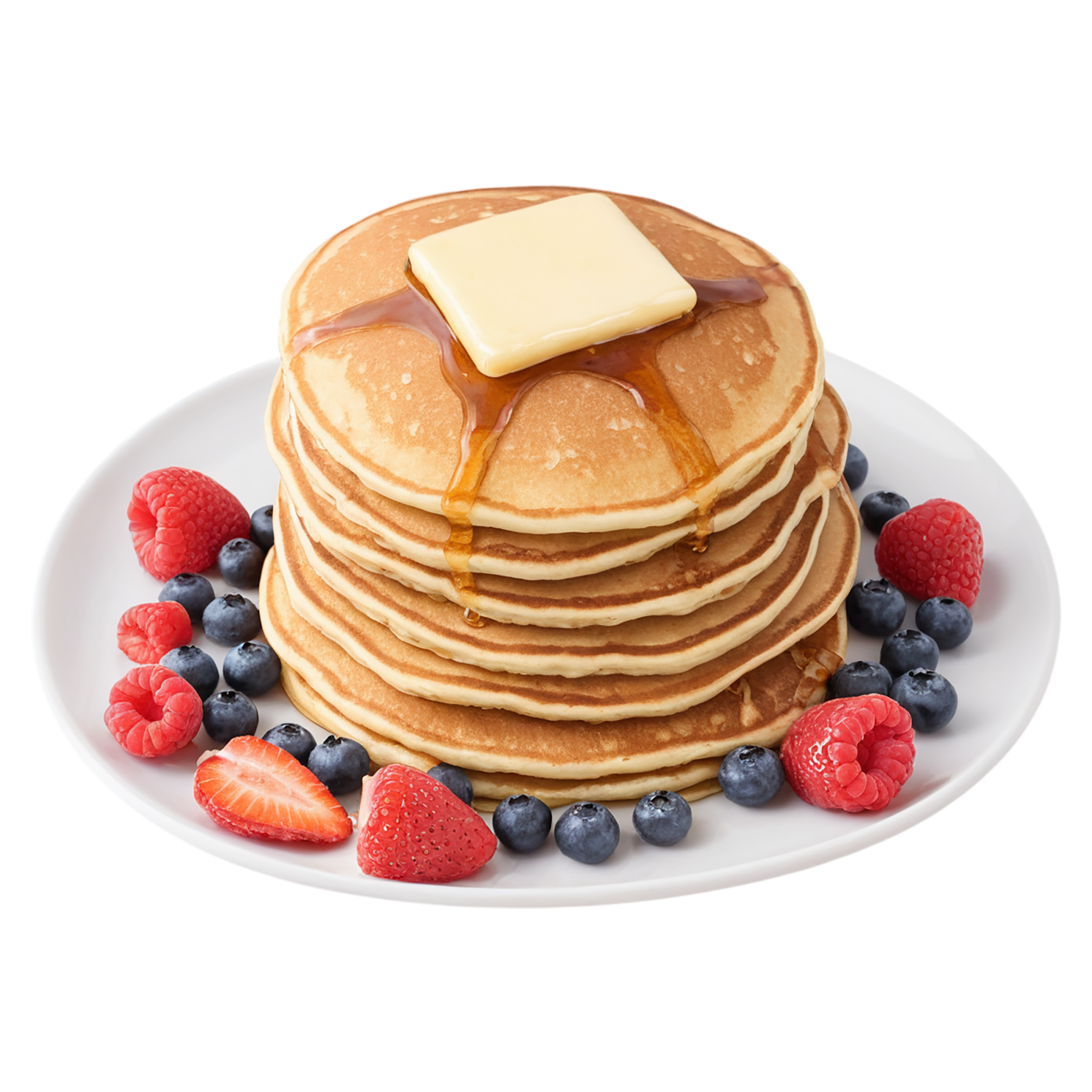 Pancakes breakfast foods isolated on transparent background #3558