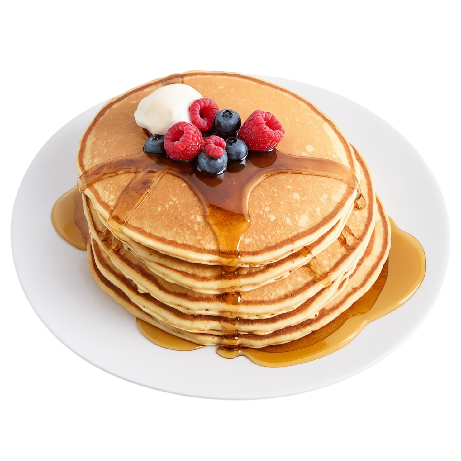 Pancakes breakfast foods isolated on transparent background #3563