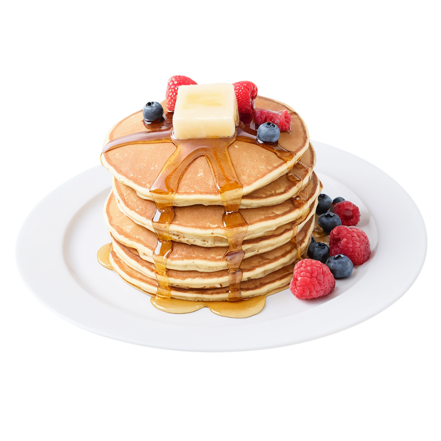 Pancakes breakfast foods isolated on transparent background #3564