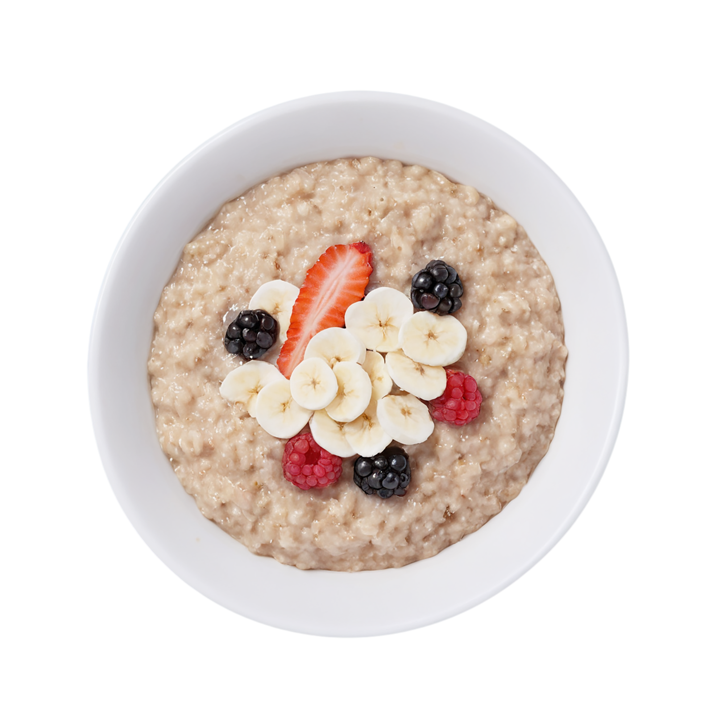 Porridge breakfast foods isolated on transparent background #3585