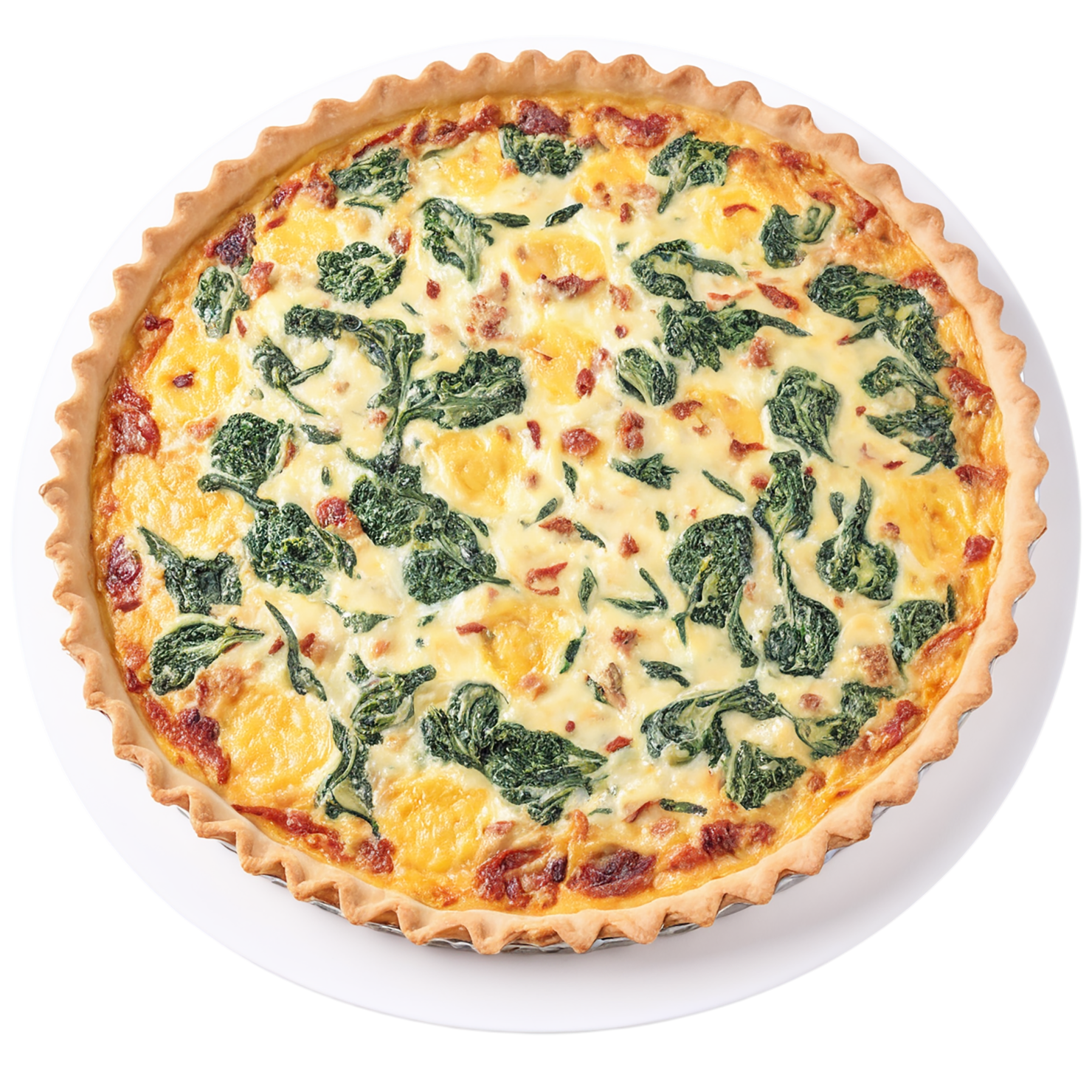 Quiche breakfast foods isolated on transparent background #3601