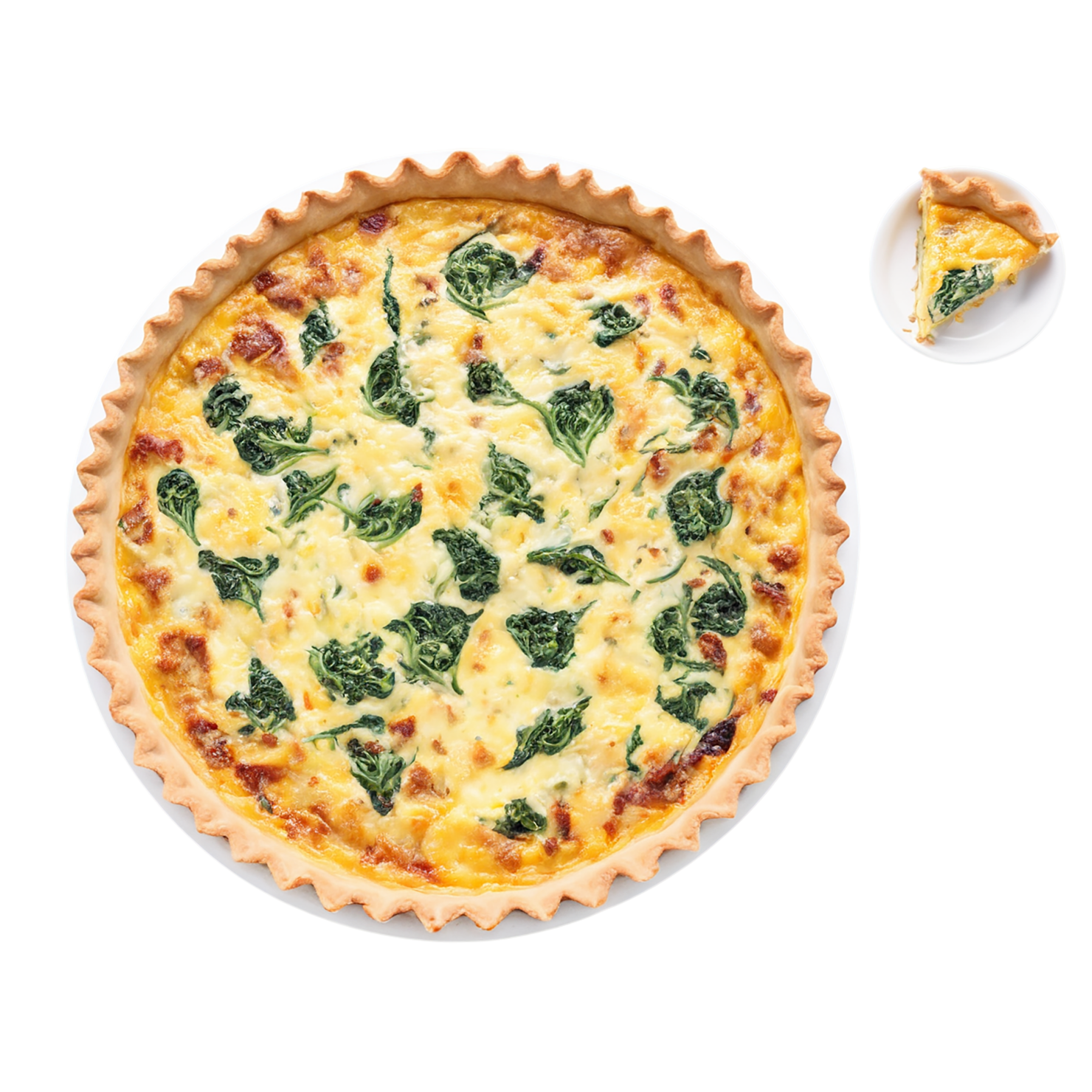 Quiche breakfast foods isolated on transparent background #3603