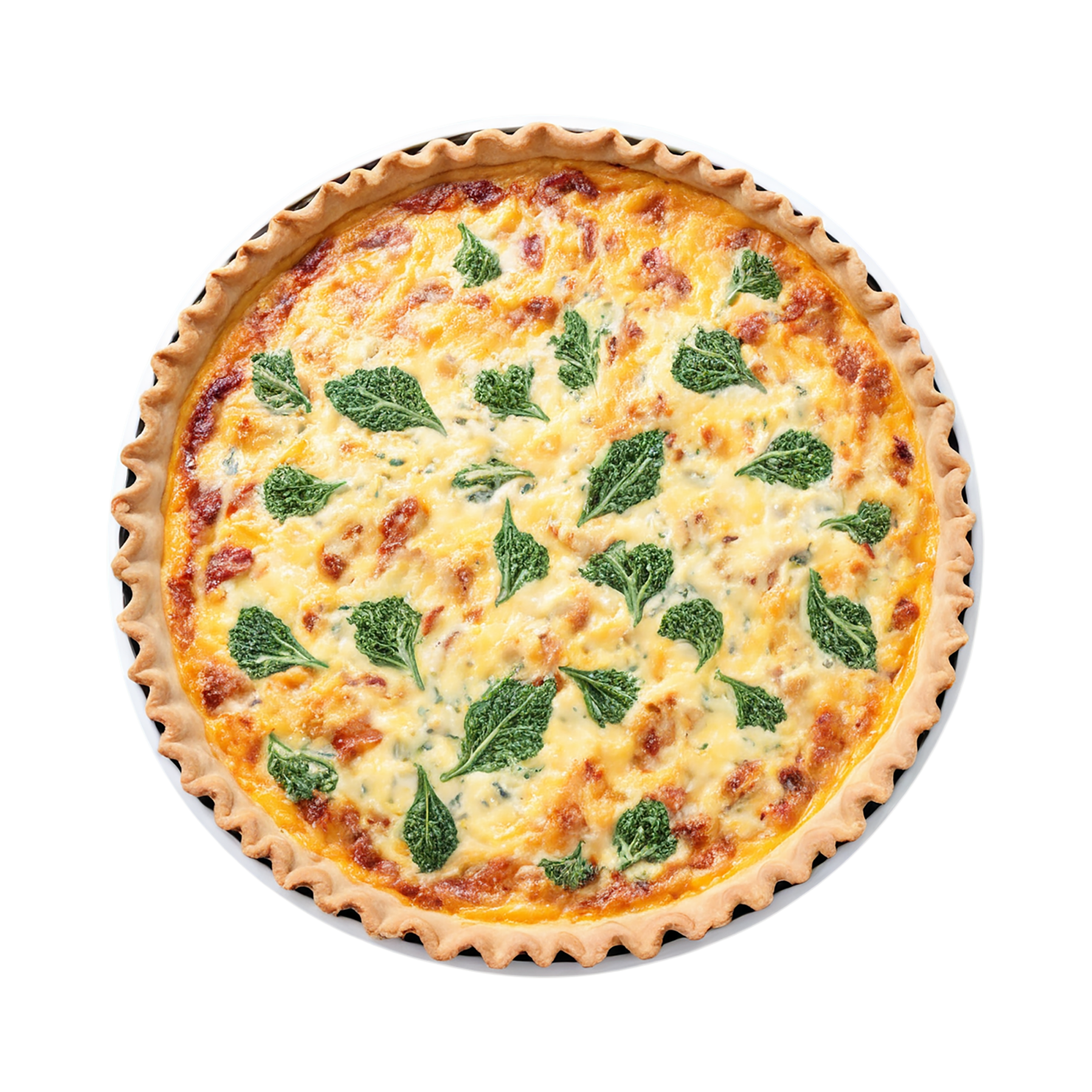 Quiche breakfast foods isolated on transparent background #3605
