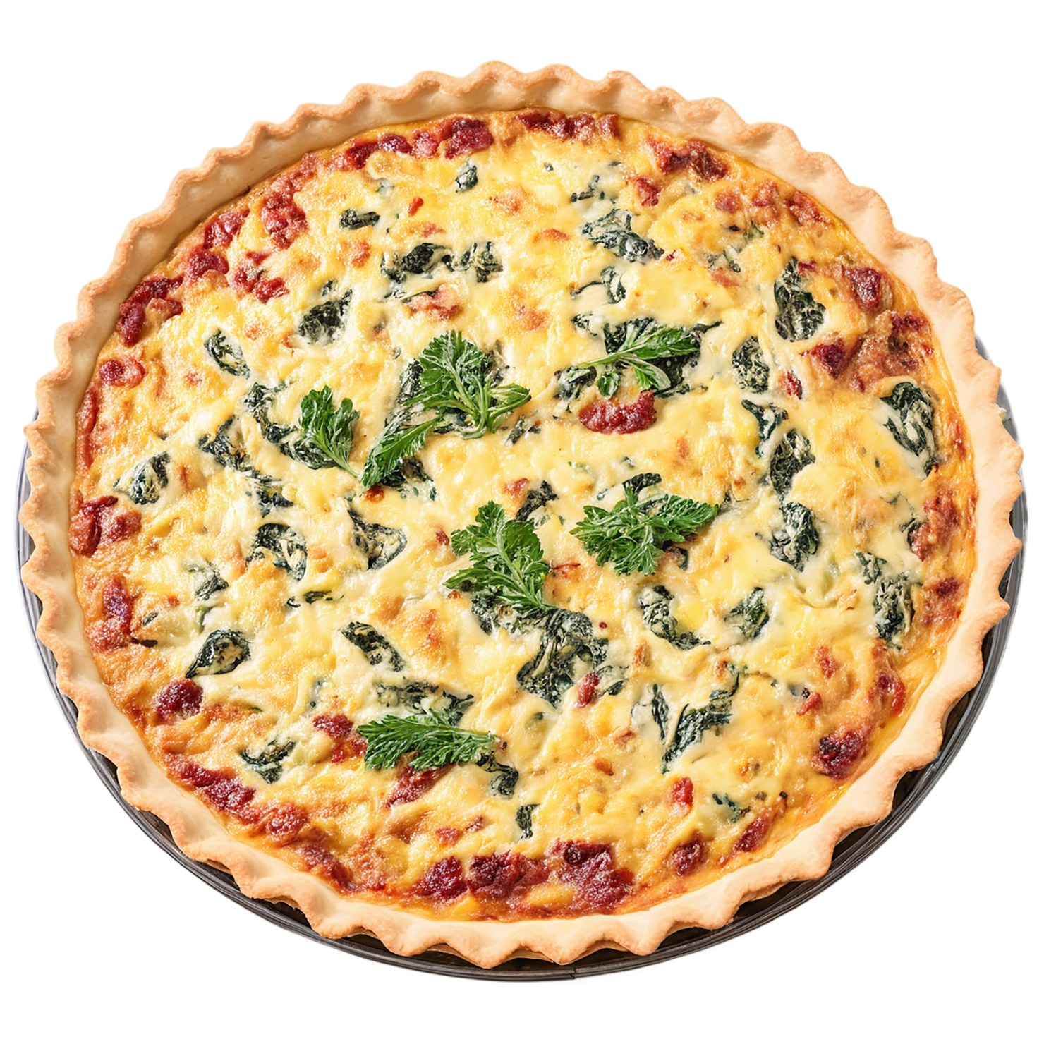 Quiche breakfast foods isolated on transparent background #3606
