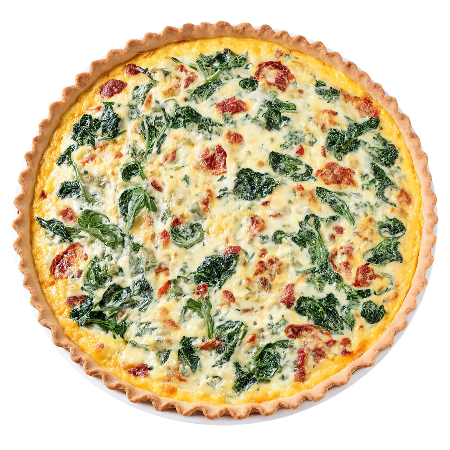 Quiche breakfast foods isolated on transparent background #3607