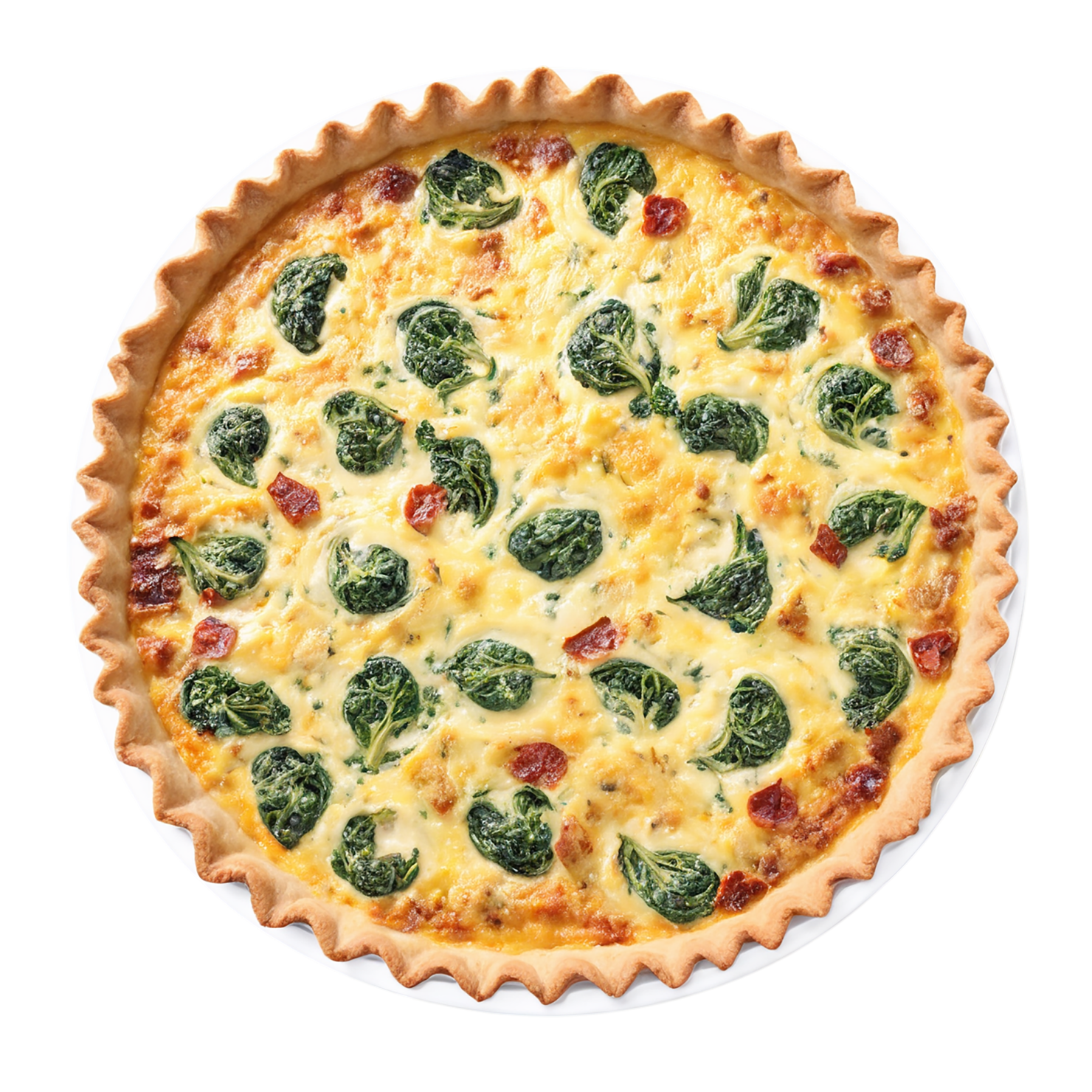 Quiche breakfast foods isolated on transparent background #3608