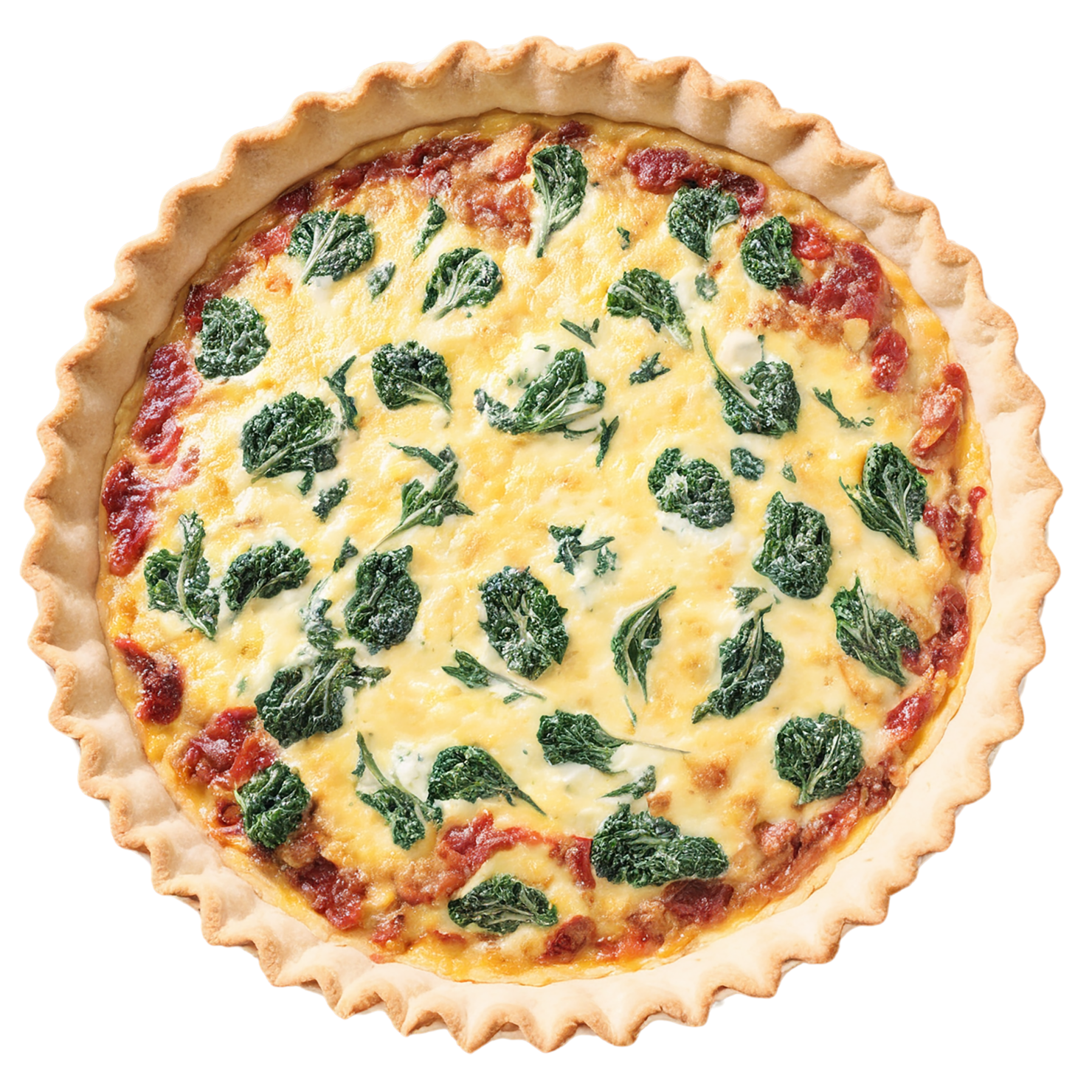 Quiche breakfast foods isolated on transparent background #3609