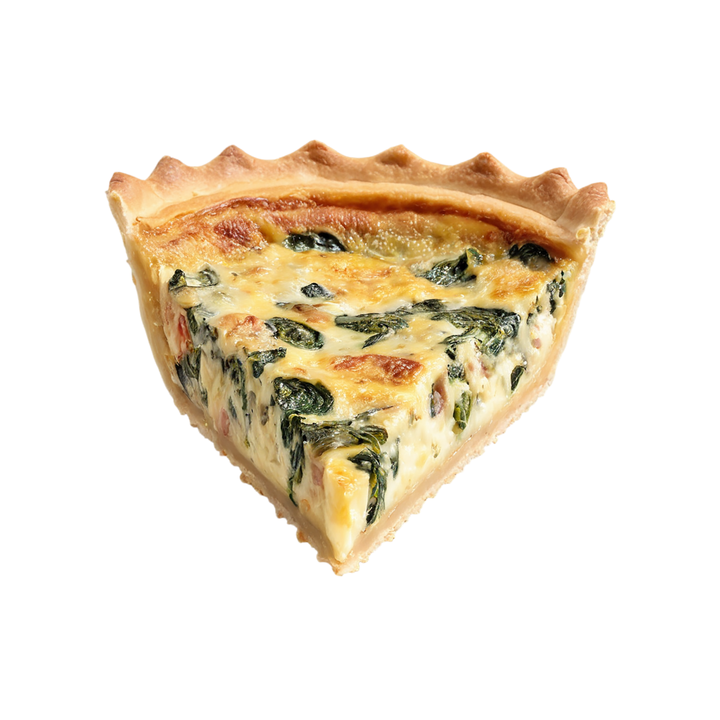 Quiche breakfast foods isolated on transparent background #3611