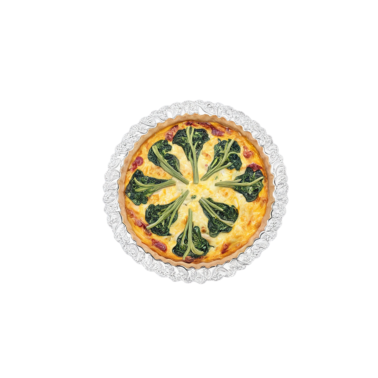 Quiche breakfast foods isolated on transparent background #3612