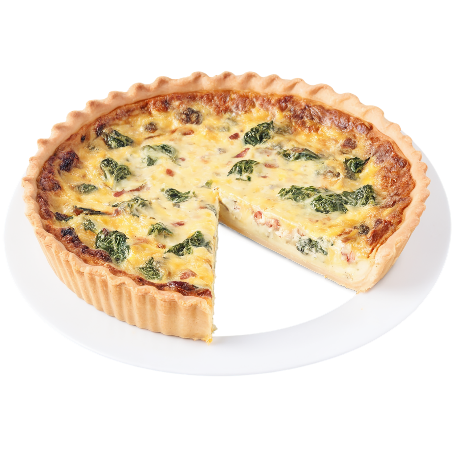 Quiche breakfast foods isolated on transparent background #3616