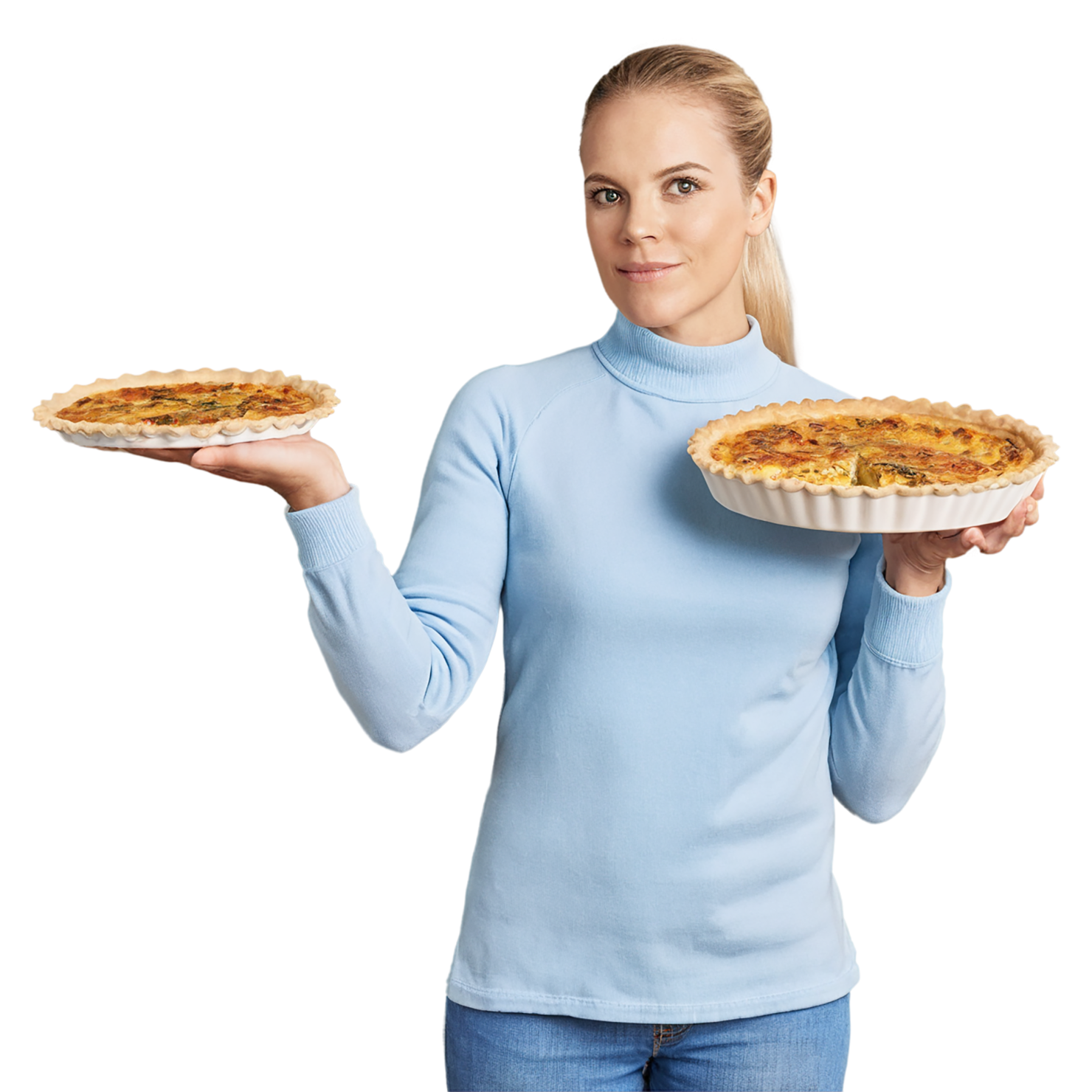 Quiche breakfast foods isolated on transparent background #3617