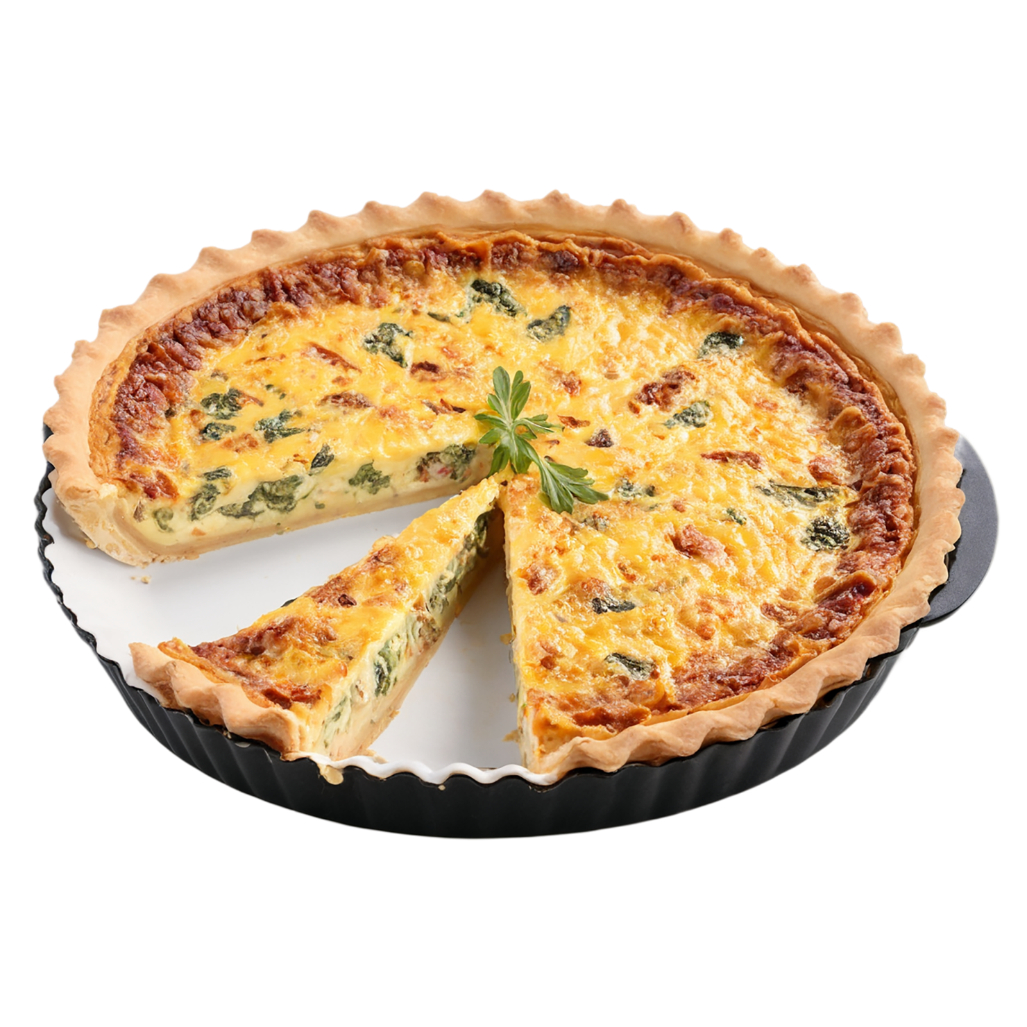 Quiche breakfast foods isolated on transparent background #3619