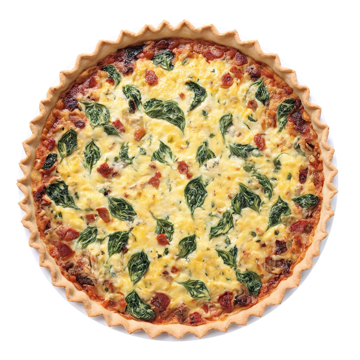 Quiche breakfast foods isolated on transparent background #3622