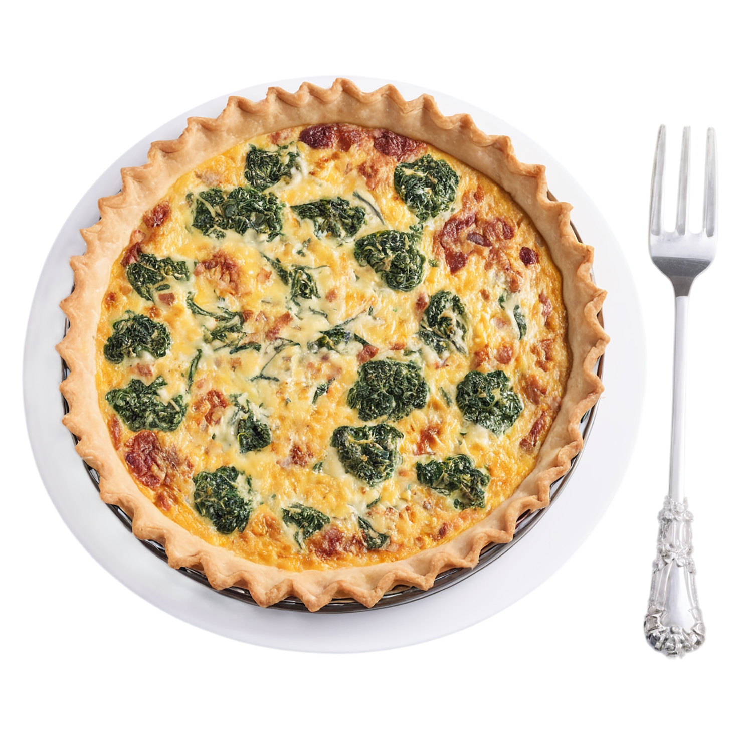 Quiche breakfast foods isolated on transparent background #3623